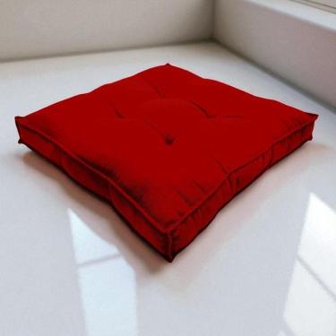 Imagem de Almofada Futon Decoração 70x70 Cm Vermelho