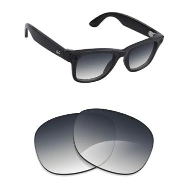 Imagem de Alphax Lentes de reposição cinza gradiente não polarizadas para óculos de sol Ray Ban RB4231