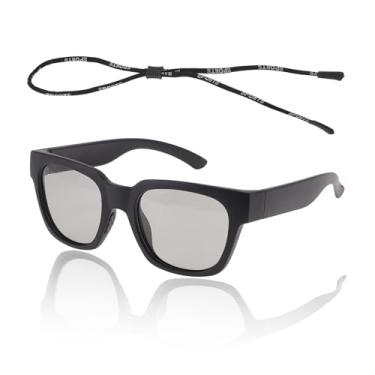 Imagem de TUCKBOLD 1 conjunto de óculos de sol de ciclismo anti-reflexo Tri-Acetil Cellulos PC UV400 Óculos de sol de ciclismo cinza claro armação preta