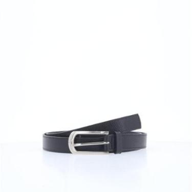 Imagem de Cinto Feminino em Couro com Fivela Prateada-Feminino