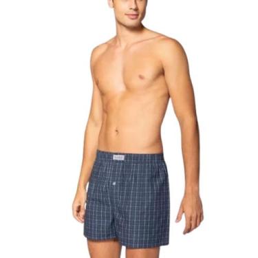 Imagem de Cueca Samba Canção Masculina de Algodão Lupo, M, Blue nights