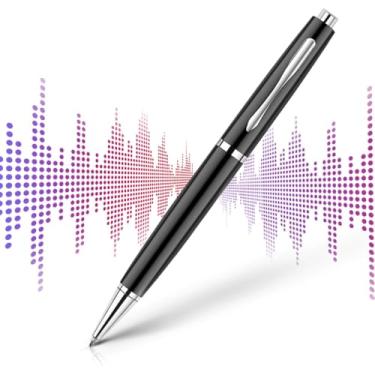 Imagem de Caneta Espiã Gravadora de Áudio 16GB USB Fone Grava 180h Sensor Voz Mini Gravador Mp3 Portátil Recarregável