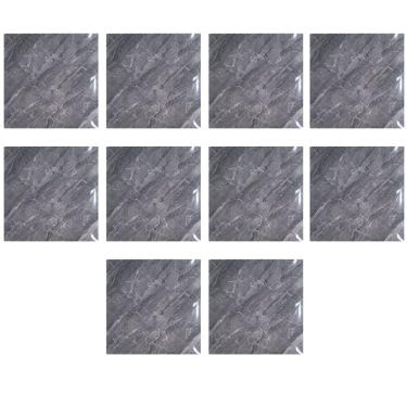 Imagem de Placa Adesiva Marmore 3D Kit 10 uni Obra Reforma Casa Quarto Sala Cozinha Papel de Parede Autocolante Ambiente Moderno