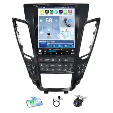 Imagem de [8G + 128G] Rádio de carro para Cadillac CTS 2008-2012: tela sensível ao toque HD de 9,7 polegadas estéreo de substituição sem fio Carplay Android Auto BT5.0 FM/AM/RDS DSP SWC 5G WiFi tela dividida