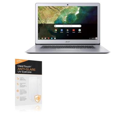 Imagem de BoxWave Protetor de tela compatível com Acer Chromebook 15 (CB515) (39.6 cm) - ClearTouch Anti-Glare Anti-UV EyeCare (pacote com 2), filtra a luz azul prejudicial reduz a fadiga