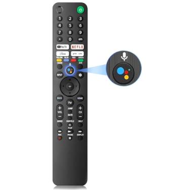 Imagem de Controle remoto de voz de substituição para Sony TV, para Smart TV SonyBravia com controle de voz, compatível com Smart TVs Sony Bravia XR/XBR/KD 4K/ 8K LED OLED Google/Android