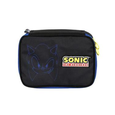 Imagem de Estojo Escolar Penal Box SONIC Gamer PRETO ET49854 Original - Luxcel