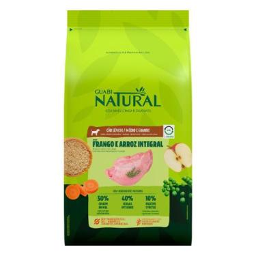 Imagem de Ração Guabi Natural para Cães Sênior de Porte Médio e Grande Sabor Fra