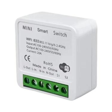 Imagem de Interruptor Inteligente Tuya WiFi 16A 20A Módulo De Relé Sem Fio RF433