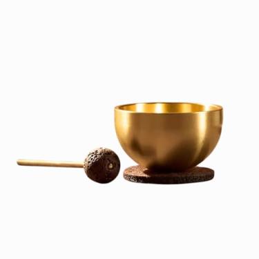 Imagem de Conjunto de tigela de canto para aromaterapia, mini tigela de som tibetana e martelo, tigela de canto de meditação feita à mão para ioga, instrumentos de cura de som de coração, presente de decoração