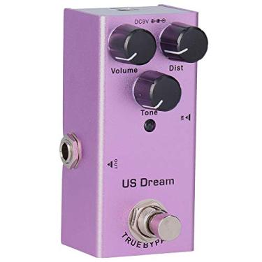 Imagem de RiToEasysports Pedal de Efeitos de Guitarra, Liga de Alumínio Mini True Bypass Roxo Dc 9v Pedal de Efeitos para Guitarra Elétrica