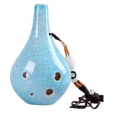 Imagem de WYNSJDBB ocarina Ocarina Cerâmica Artesanal 6 Furos Alto C Tom Iniciante AC Ocarina Instrumento Musical Ocarina é adequado para adultos, crianças adultos crianças iniciantes