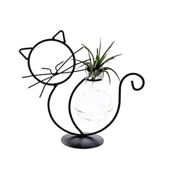 Imagem de Vaso de flores decoração linhas minimalistas abstrato vaso de ferro seco vasos de flores secas ornamentos de flores nórdicas vasos para decoração de flores (cor: B2) (F6)