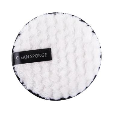 Imagem de Esponja De Limpeza Facial E Corporal De Microfibra Macia Para Remoção 