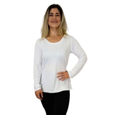 Imagem de Camiseta Feminina Manga Longa Cobre Bumbum Mullet Academia - FR Moda F