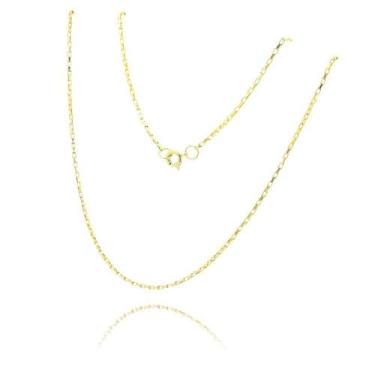 Imagem de Corrente Cartier/Tijolinho Elo 2Mm Banhada A Ouro 18K - Sim Senhorita