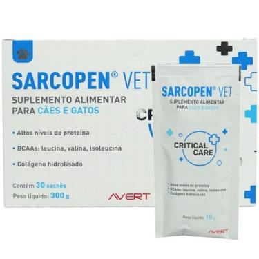 Imagem de Sarcopen Vet 300g Suplemento Para Cães e Gatos Com 30 sachês de 10g Av
