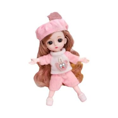 Imagem de Boneca Princesa Móvel De 16cm Com 13 Juntas, Brinquedo DIY Com Roupas 