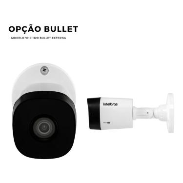 Imagem de Kit Cftv 4 Câmeras Multi Hd 720p 1mp Dvr Intelbras Mhdx 1104