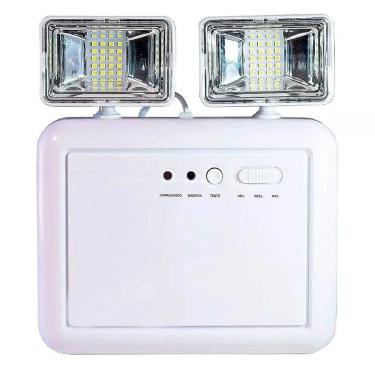 Imagem de Luminaria De Emergencia 2 Farois Lampada Led Recarregavel Lu