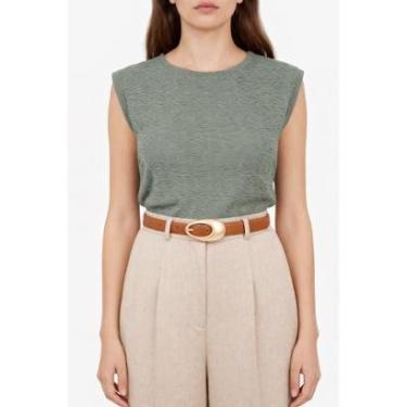 Imagem de Cinto Fivela Orgânica D Bell Outelet Fashion Caramelo-Feminino