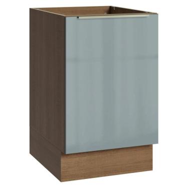 Imagem de Balcão De Cozinha 50x60cm 1 Porta (sem Tampo) Rc Lux Madesa Rustic/cinza