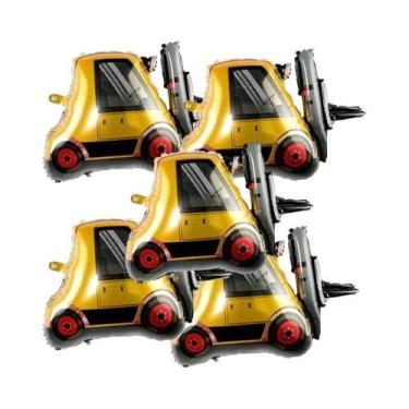 Imagem de Balões De Festa De Aniversário Para Meninos Com Tema De Construção - 5