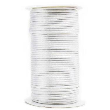 Imagem de Cordão de Cetim Rabo de Rato 4mm 100 Metros - artePunto, BRANCO