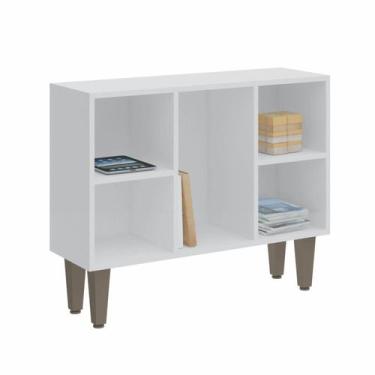 Imagem de Estante Baixa 5 Nichos Infinity Branco - Móveis Castro