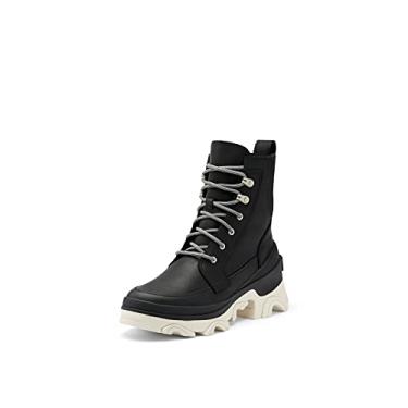 Imagem de Sorel Bota feminina Brex Lace impermeável, Preto, giz, 40