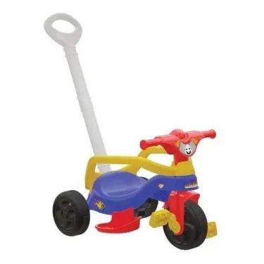 Triciclo velotrol andador com pedal mini moto infantil feminina motoquinha  de brinquedo totoca de 3 rodas motinha