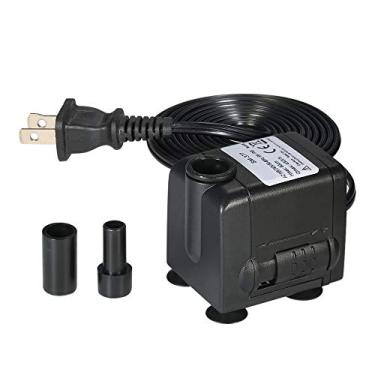 Imagem de Tingpai 450L / H 6W Bomba de água submersa pa fontes de mesa de aquário Pond Water Gardens e Hydroponic Systems com 2 bicos AC110V
