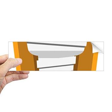 Imagem de DIYthinker Adesivo retangular com estampa de ilustração do caixão do Egito, Múmia do Egito, decalque de janela