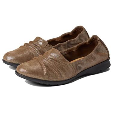 Imagem de Clarks Mocassim feminino Jenette Ruby, Camurça metálica de estanho, 39