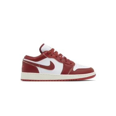 Imagem de Tênis infantil Air Jordan 1 Low SE (FJ3465-160, branco/lagosta/vela/vermelho), Branco/Lagosta/Vela/Vermelho Dune, 7 Big Kid