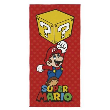 Imagem de Toalha Aveludada Super Mario 0,70x1,40 - Lepper