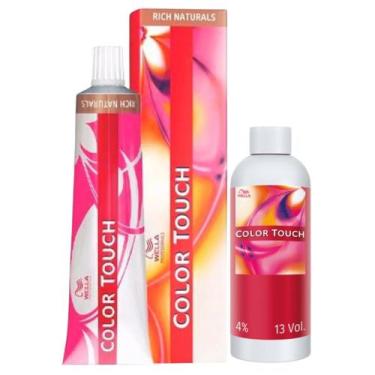 Imagem de Color Touch Tonalizante 1x 7/3 Louro Médio + 1 E. 4% - Wella, UNICA