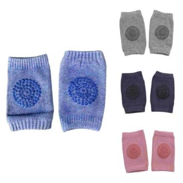 Imagem de 1 Par de Joelheira Infantil Antiderrapante para Bebê Engatinhar Proteç