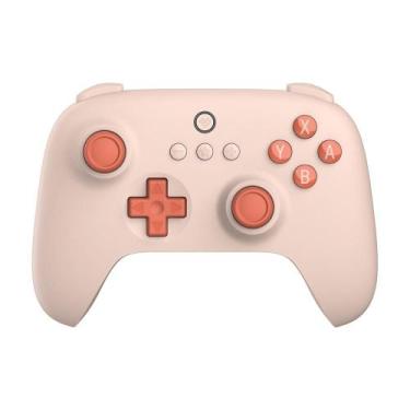 Imagem de Controle Sem Fio 8BitDo para Nintendo Switch Ultimate C, Laranja - 80N
