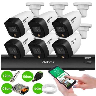 Imagem de Kit 6 Câmeras Segurança VHD 1220 B Full Color Full HD 1080p + Gravador