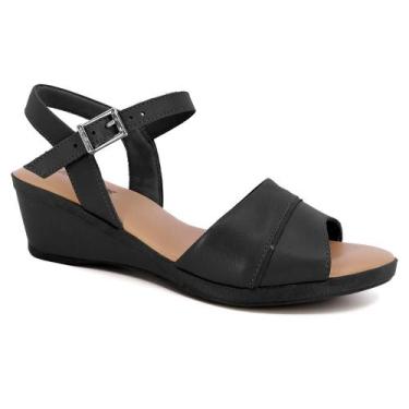 Imagem de Sandalia usaflex plataforma ref mm0903 feminino, 35, Preto