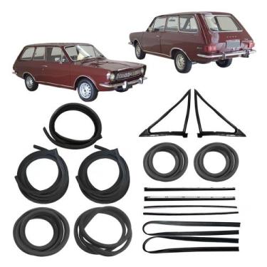 Imagem de Kit Borracha Porta Parabrisa Vigia Canaleta Pestana Belina 1 - Superce