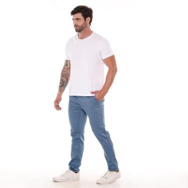 Imagem de Calça Masculina Bolso Embutido Calça Alfaiataria Masculina - Execução 