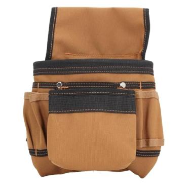 Imagem de MUNEFE Bolsa de ferramentas, cinto de ferramenta de eletricista, bolsa de organizações de eletricistas para a cintura da cintura para carpinteiro Eletricista Woodworker