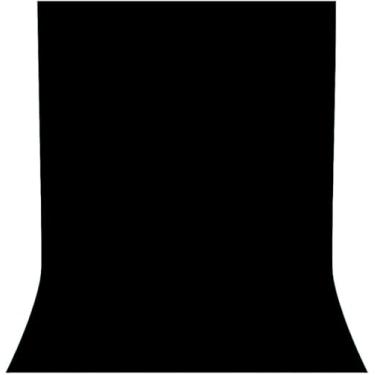 Imagem de Pano de fundo preto de 20 x 3 m para sessão de fotos, cortina profissional de fundo para fotografia de produto, retratos, casamento, festa, gravação de vídeo ao vivo (apenas plano de fundo)