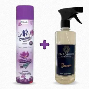Imagem de Kit Água Perfumada Spray de Ambiente 500ml + Odorizador Spray de Ambie