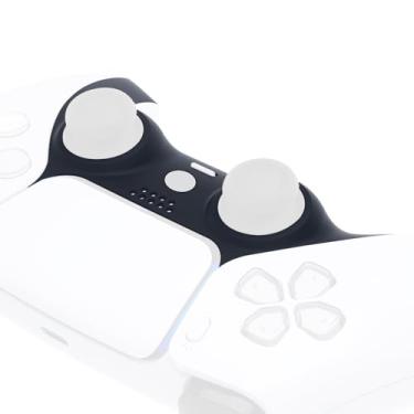 Imagem de eXtremeRate Capa decorativa de substituição compatível com controle p s 5 DIY Clip Shell, capa de placas personalizadas com anéis de destaque - Preto sólido