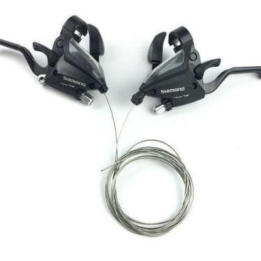 Imagem de Alavanca Passador De Cambio Shimano Ef 500 21v C/manetes Mtb, EF-500