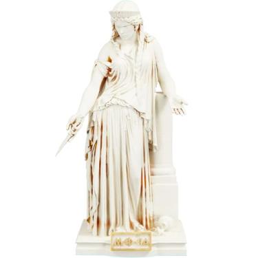 Imagem de Estátua Medeia Mitologia Grega Estatueta (Cor Mármore Dourado)