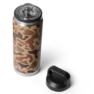 Imagem de YETI Garrafa Rambler de 740 ml, isolada a vácuo, aço inoxidável com tampa Chug, camuflagem de zonas úmidas